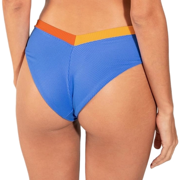 NWOT ONEONE "Jenna" Top & "Jesse" Bottom Cayman Colorblock 2-Piece Bikini - Picture 4 of 13